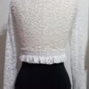 Casaco Bolero Flamenco Renda Branco