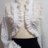 Casaco Bolero Flamenco Renda Branco
