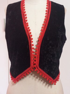 Colete Flamenco veludo /madronhos