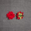 Flor Flamenca Madrid Aveludada, 9 cm, com passador.