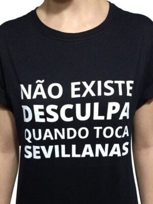 Camiseta Flamenca Não Existe Desculpa Preta