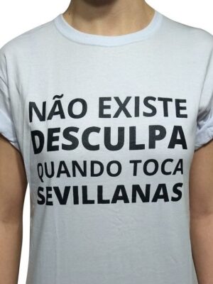 Camiseta Flamenca Não Existe Desculpa Branca