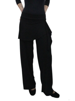 Calça Xale Flamenca Preta