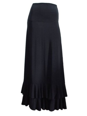 Saia Flamenca Jasmim Preta