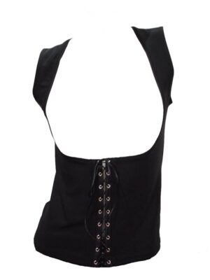 Colete Flamenco Cigano Preto Liso