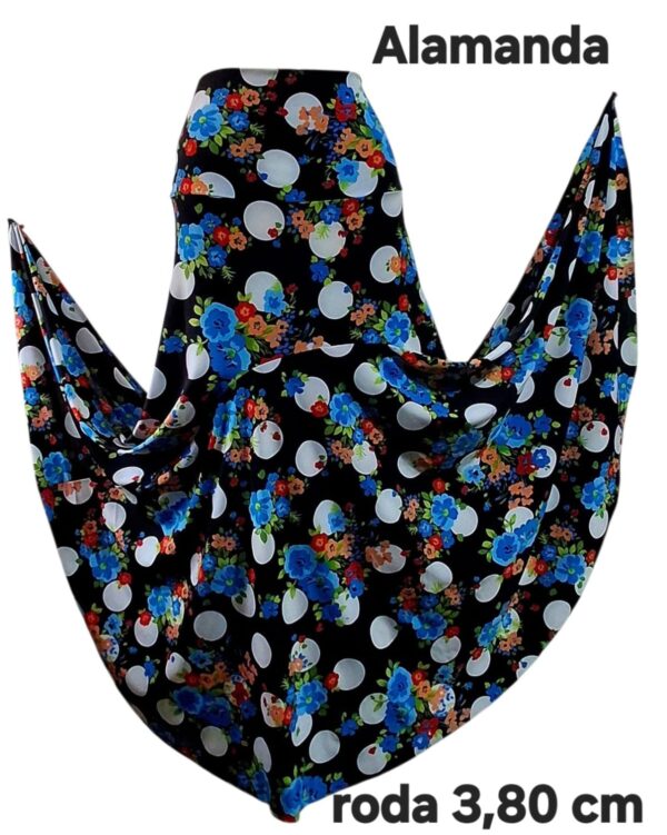 Saia Flamenca Alamanda Estampa Luna