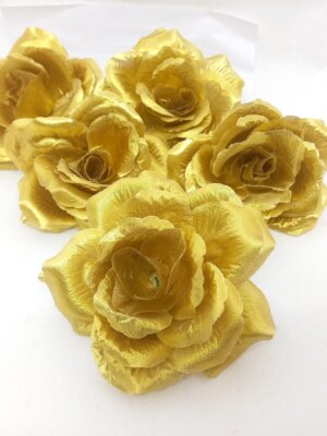 Flor Flamenca e Cigana Valencia dourada com passador