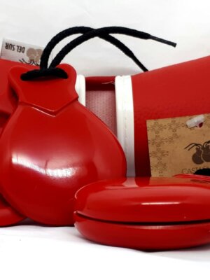 Castanhola Concierto Semiprofissional Fibra Roja Caja Doble Del Sur