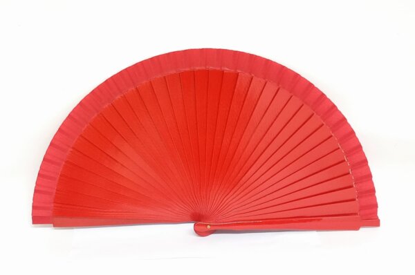 Leque Flamenco Abanico Espanhol 23cm VERMELHO