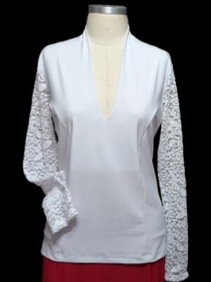 Blusa Flamenca Petúnia Branca