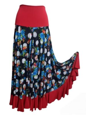 Saia Hibisco Estampa Luna  -