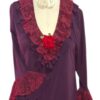 BLUSA BROMÉLIA VINHO COM RENDA BLUSA BROMÉLIA VINHO COM RENDA