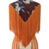 MANTONCILIO MALHA ESTAMPADA COM FRANJAS