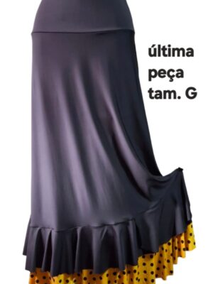 SAIA JASMIM PRETA COM UM DOS BABADOS POÁ