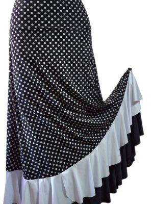 SAIA JASMIM POÁ MIÚDO PRETO/BRANCO