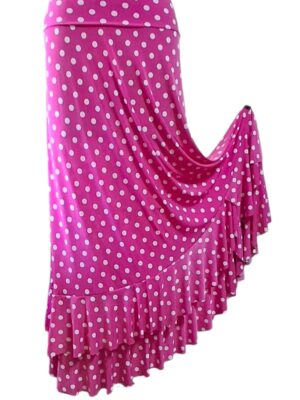SAIA JASMIM POÁ PINK/BRANCO