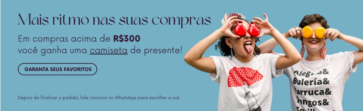 Camiseta de presente acima de 300